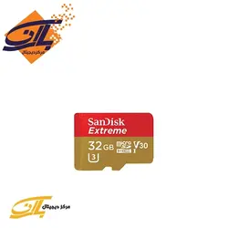 کارت حافظه microSDHC سن دیسک مدل Extreme V30 کلاس ۱۰ استاندارد UHS-I U3 سرعت ۹۰MBps