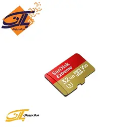 کارت حافظه microSDHC سن دیسک مدل Extreme V30 کلاس ۱۰ استاندارد UHS-I U3 سرعت ۹۰MBps
