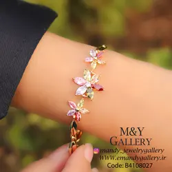 دستبند سه گل رنگی