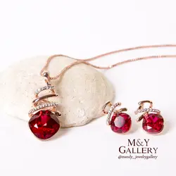 نیمست کریستال قرمز سواروسکی