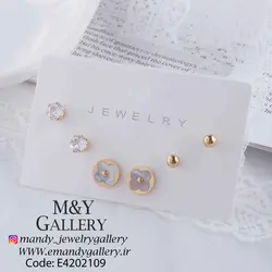 پک گوشواره ونکلیف طلایی