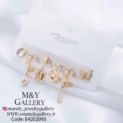 پک گوشواره 6 تایی طلایی