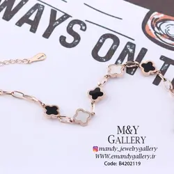 دستبند استیل ونکلیف رزگلد