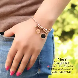 دستبند آویزدار بولگاری رزگلد