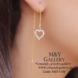 گوشواره بخیه ای قلب