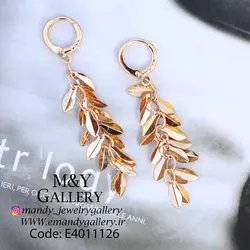 گوشواره برگ طرح طلا