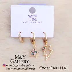 پک گوشواره سه عددی