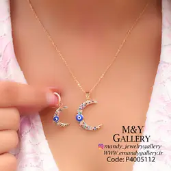 نیمست ماه چشم نظر طلایی