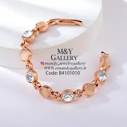 دستبند ظریف اپال و کریستال