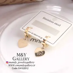 گوشواره تیفانی قلب استیل