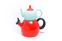 کتری و قوری لعابی سوت دار