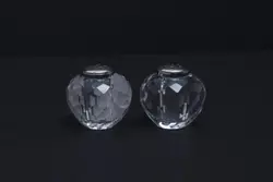 نمکدان آناناس بزرگ کریستال جفتی