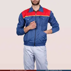 کاپشن تک فیلتو آبی نفتی قرمز