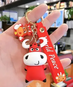 جاسوئیچی جا کلیدی سیلیکونی فانتزی گاو خشمگین