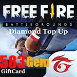 گیفت کارت 583 جم و الماس فری فایر