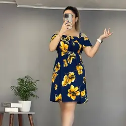 پیراهن کوتاه گلدار کد ۲۰