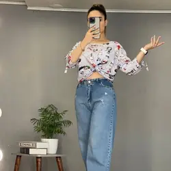 شومیز آستین گره ای