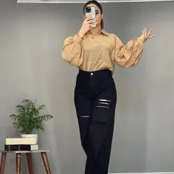 شومیز یقه مردانه کد ۷۳