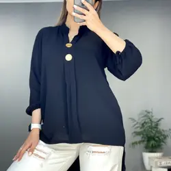 شومیز دکمه طلایی کد ۶۱