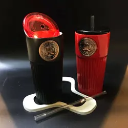 ماگ سرامیکی درب دار طرح خرگوش