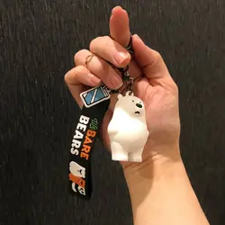 جاکلیدی سیلیکونی طرح خرس سفید