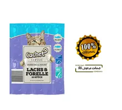 تشویقی مدادی نرم گربه کچت با طعم ماهی آزاد و قزل آلا 10 عددیcachet laches