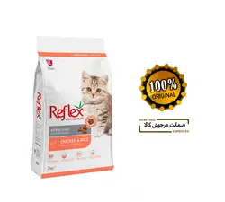 رفلکس  بچه گربه بالغ با طعم مرغ و برنج reflex kitten food with chicken &amp; rice 2kg