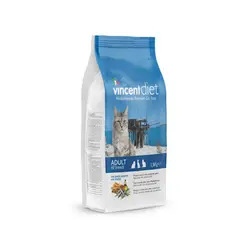غذای خشک گربه بالغ وینسنت دایت Vincent Diet and fish