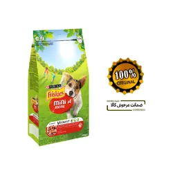 غذای خشک فریسکیز بیف و سبزیجات 1/5 کیلویی سگ نژاد کوچک Purina friskies