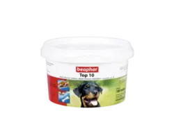 قرص مولتی ویتامین سگ مدل تاپ تن، ۱۸۰ عددی، برند بیفارBeaphar top10 dog multivitamin