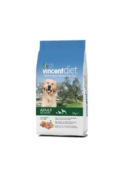 غذای خشک سگ بالغ وینسنت گوشت بره 3 کیلویی vincent diet and lamb