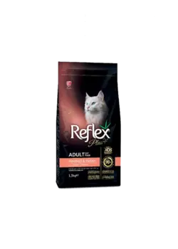 رفلکس پلاس گربه بالغ انتی هیربال با طعم سالمون reflex plus adult cat food anti hairball with salmon 15 kg