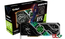 VGA PALIT Gaming PRO GeForce RTX3080 LHR 10GB GDDR6X کارت گرافیک پالیت