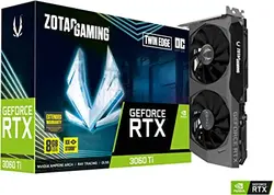 VGA ZOTAC Gaming RTX3060TI 8GB GDDR6 LHR کارت گرافیک زوتک گیمینگ ۳۰۶۰تی ای ۸گیگابایت