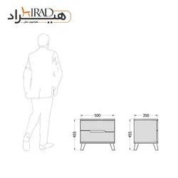 میز پاتختی هیراد مدل PT111