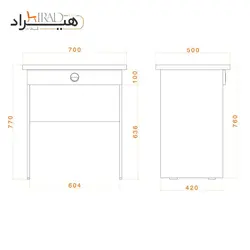 میز تحریر هیراد مدل P527