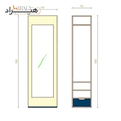 کمد لباس هیراد مدل L103