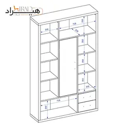 کمد اداری هیراد مدل K172