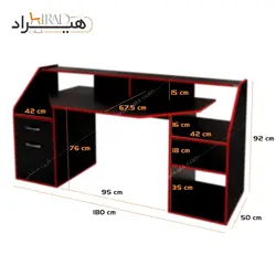 میز کامپیوتر هیراد مدل R121