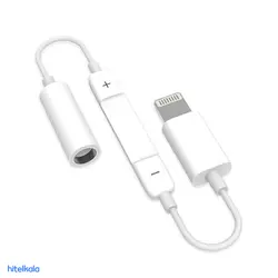 کابل تبدیل لایتنینگ به جک 3.5 میلی متری مدل WUW-X87 طول 0.1 متر | هایتل کالا