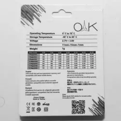 کارت حافظه OAK با ظرفیت 16 گیگابایت | هایتل کالا