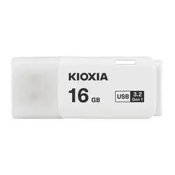 فلش ۱۶ گیگ کیوکسیا Kioxia U301 USB3.2 جنس پلاستیک و سفید رنگ | هایتل کالا