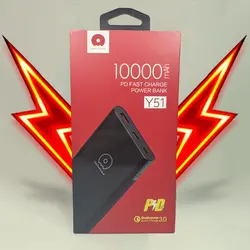 پاور بانک PD مدل Y51 با ظرفیت 10000 میلی آمپر | هایتل کالا