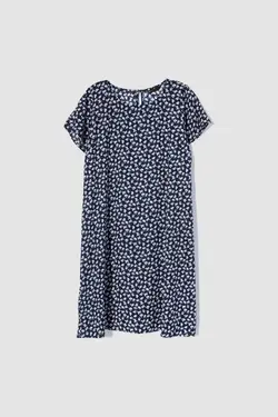 پیراهن گلدار نخی