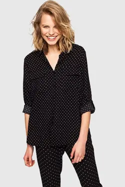 شومیز خال خالی