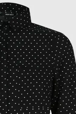 شومیز خال خالی آستین بلند