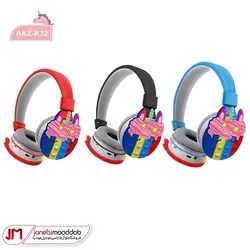 هدست طرح یونیکورنی فیجت دار مدل AKZ-K32