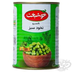 خوشبخت کنسرو نخود سبز 380 گرم