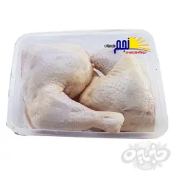 ران و ساق مرغ با پوست نجم حدود 1100 گرم