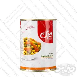 بیژن کنسرو مخلوط سبزیجات ۳۸۰ گرمی